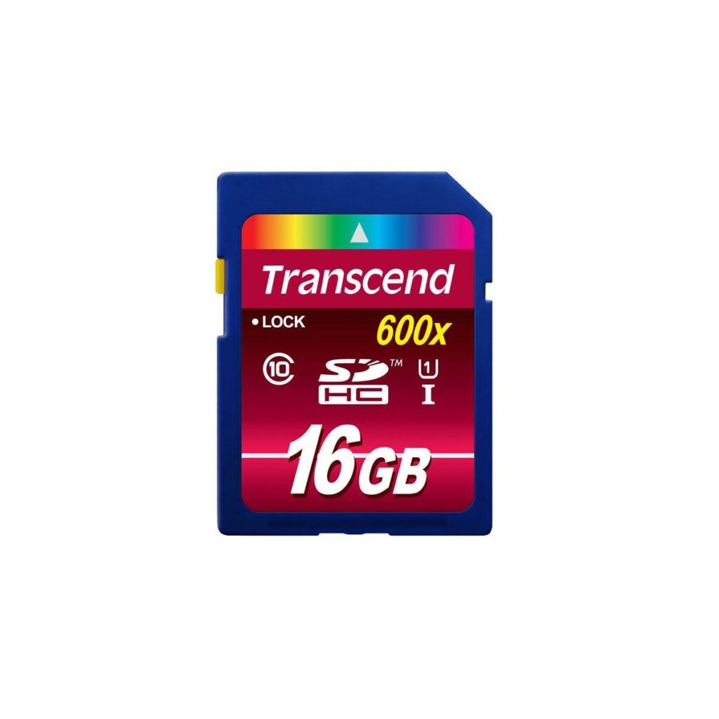 Transcend SDHC UHS-I CLASS 10 600X 16GB Transcend SDHC UHS-I CLASS 10 600X 16GB