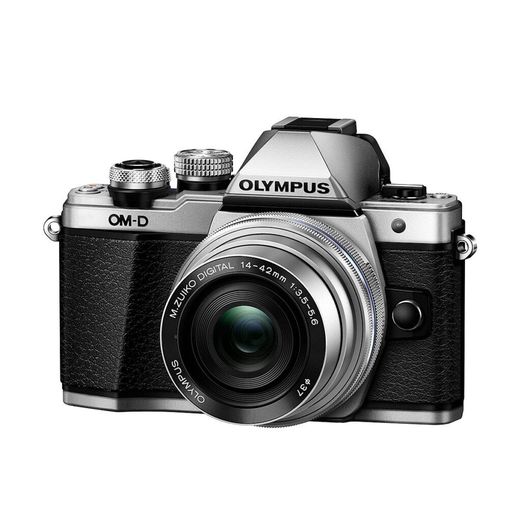 OM-D_E-M10_Mark_II_EZ-M1442EZ_silver_open Olympus OM-D E-M10 mark II hopea + M.Zuiko 14-42 EZ - Olympus OM-D E-M10 Mark II
