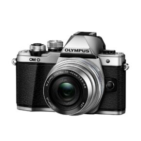 OM-D_E-M10_Mark_II_EZ-M1442EZ_silver_open Olympus OM-D E-M10 mark II hopea + M.Zuiko 14-42 EZ - Olympus OM-D E-M10 Mark II