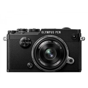Olympus Pen-F runko musta + 17mm 1.8 musta Olympus Pen-F runko musta + 17mm 1.8 musta
