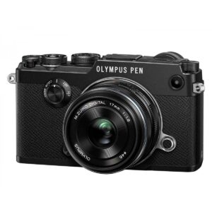 Olympus Pen-F runko musta + 17mm 1.8 musta Olympus Pen-F runko musta + 17mm 1.8 musta