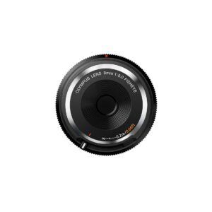 Olympus Body cap lens 9mm f/8 fisheye musta