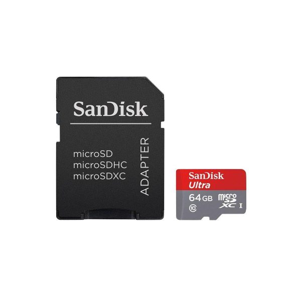 Sandisk MicroSDXC Ultra 64 GB 98MB/s UHS-I Adapter