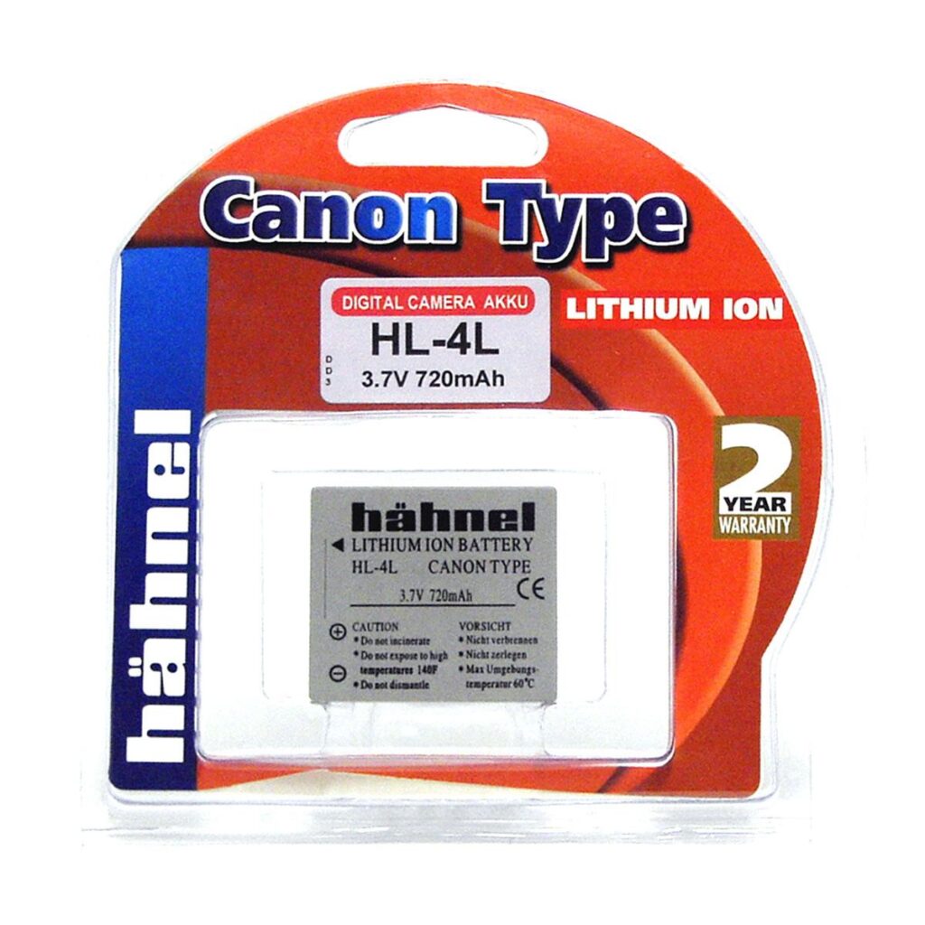 Hähnel akku Canon HL-4L Hähnel akku Canon HL-4L