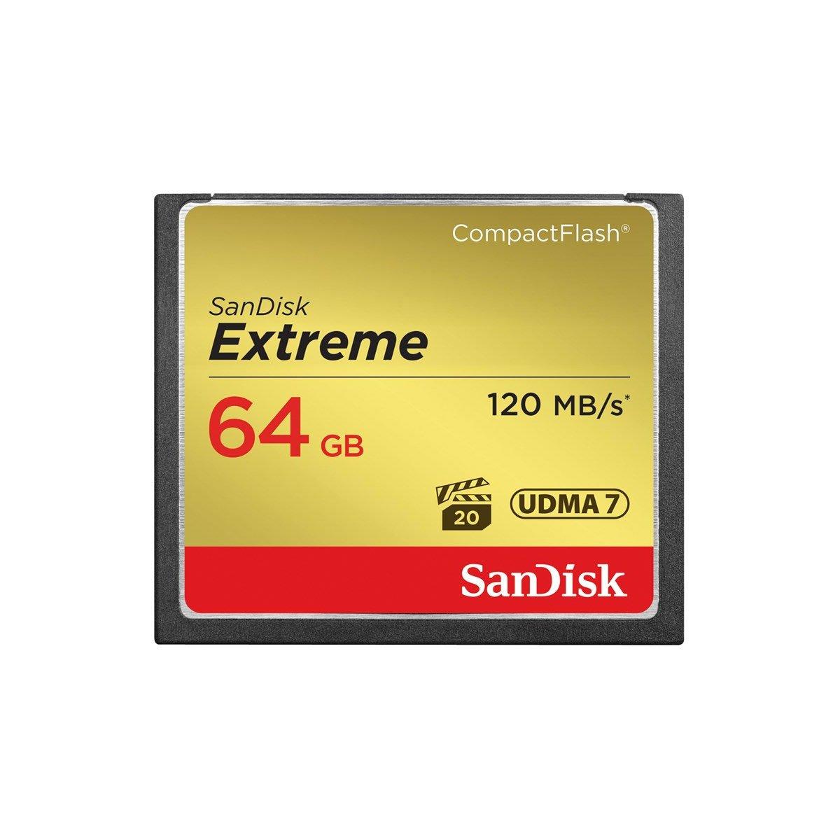 SanDisk CF Extreme 64GB 120MB/s UDMA7 -muistikortti