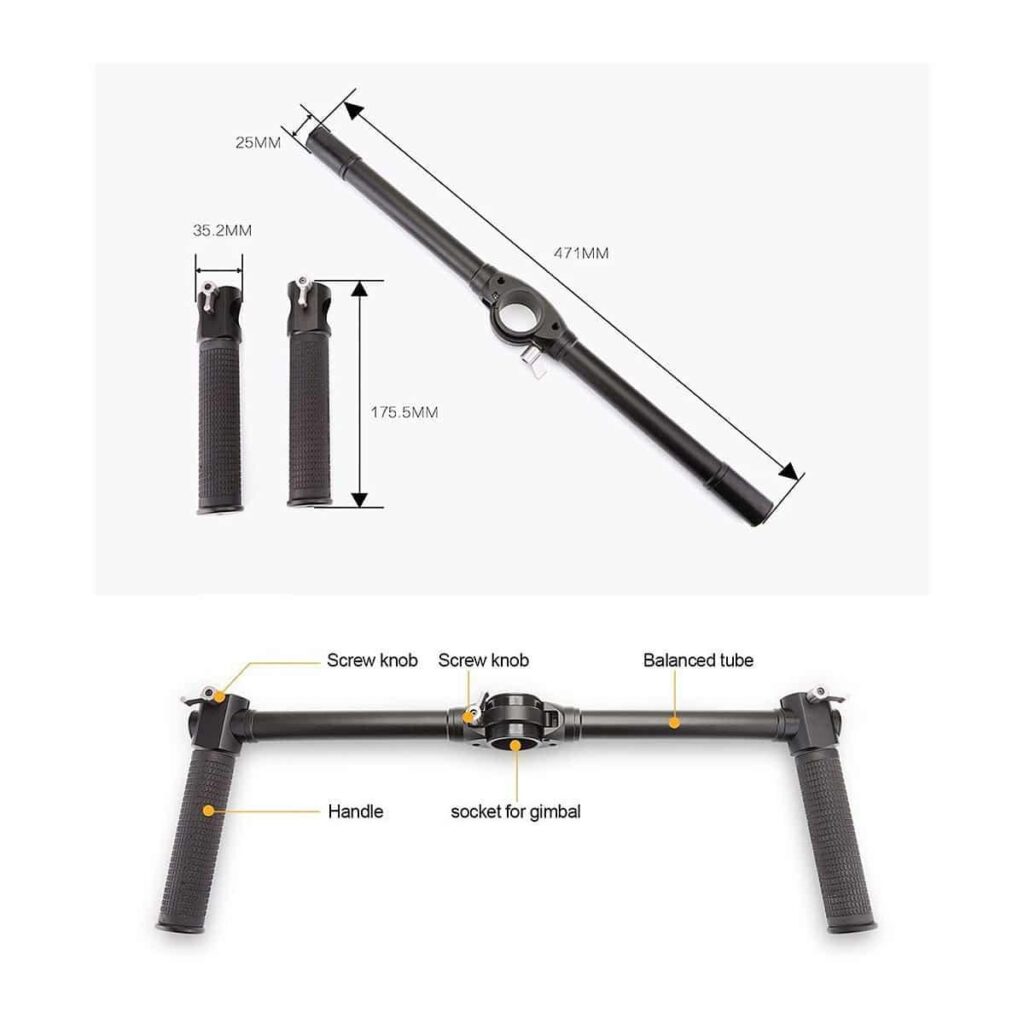Zhiyun Dual Handle Crane ja Crane-M gimbaaleihin Zhiyun Dual Handle Crane ja Crane-M gimbaaleihin