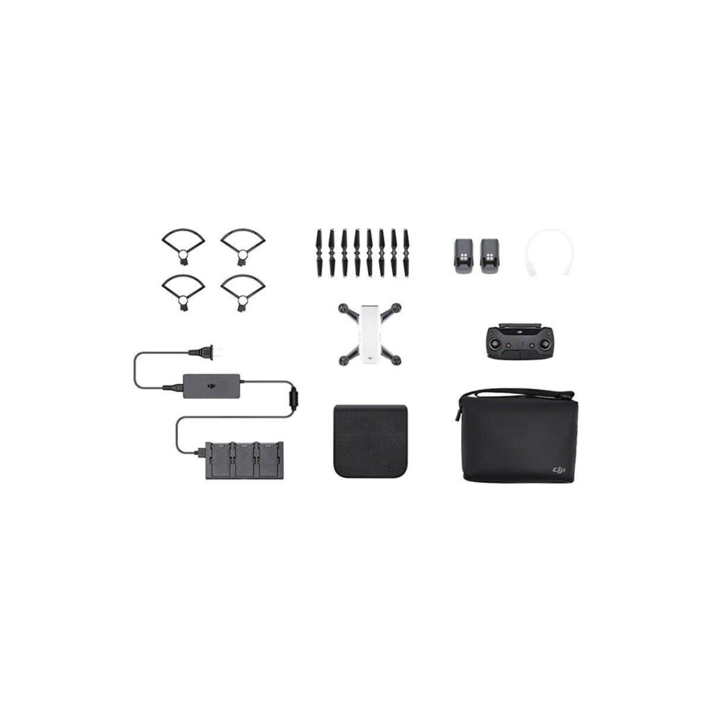 DJI Spark Alpine White Flymore combo – minikopteri DJI Spark Alpine White Flymore combo – minikopteri