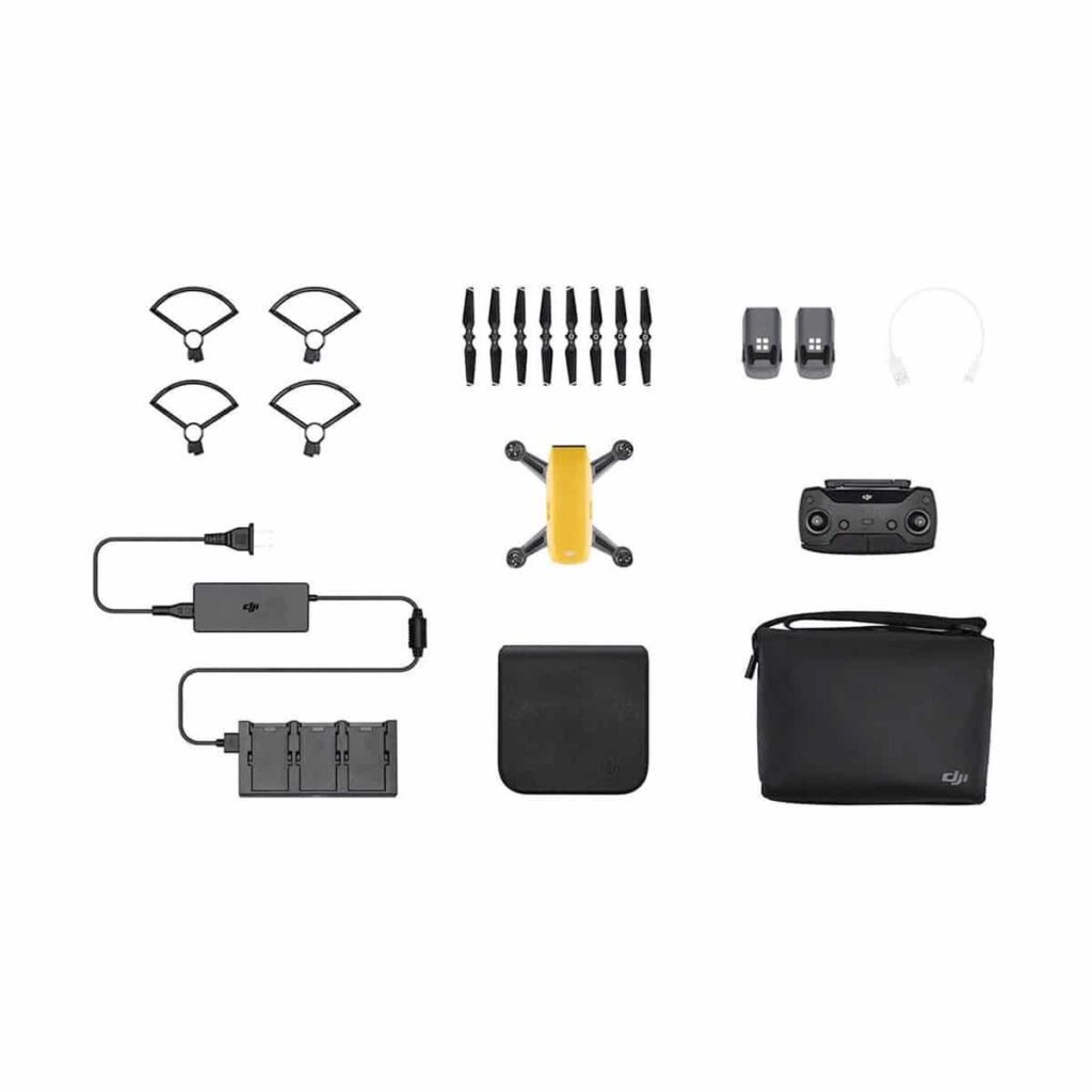 DJI Spark Sunrise Yellow Flymore combo – minikopteri DJI Spark Sunrise Yellow Flymore combo – minikopteri