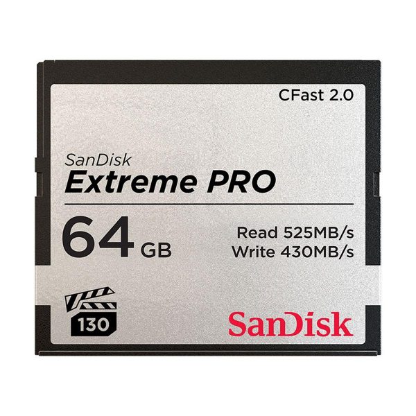 SanDisk CFast 2.0 Extreme Pro 525MB/s VPG130 Muistikortti 128GB