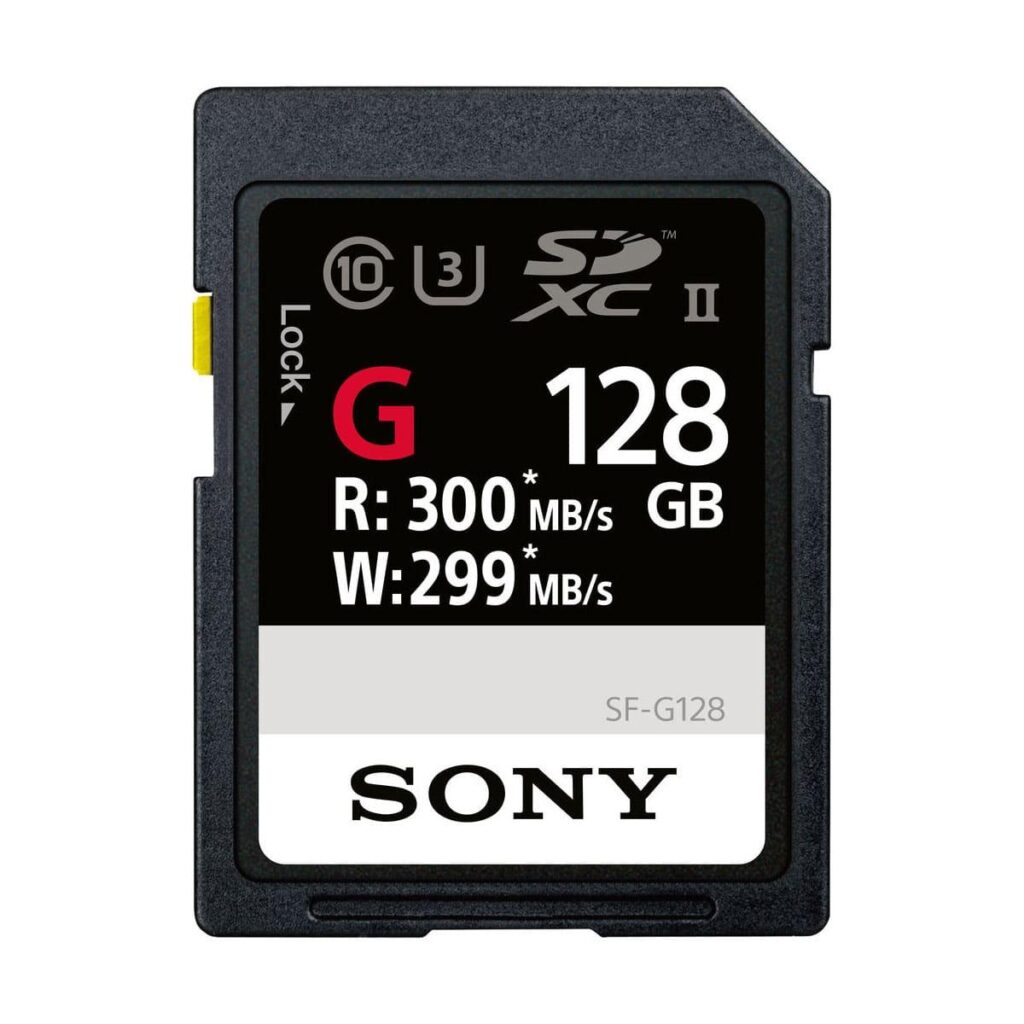 Sony 128GB SF-G Series UHS-II SDXC Muistikortti + UHS-II MRW-S1 kortinlukija Sony 128GB SF-G Series UHS-II SDXC Muistikortti + UHS-II MRW-S1 kortinlukija