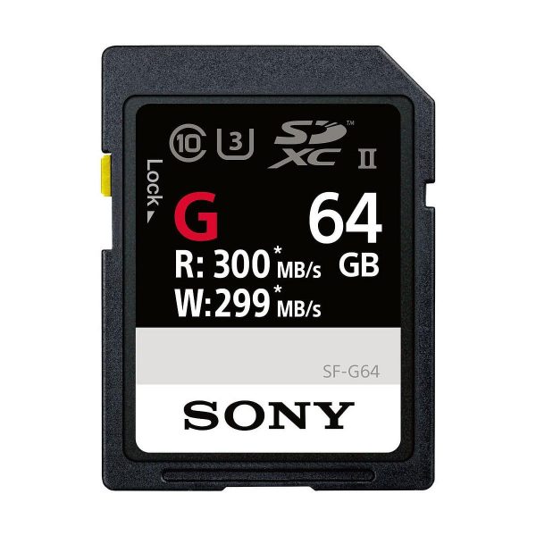 Sony 64GB SF-G Series UHS-II SDXC Muistikortti + UHS-II MRW-S1 kortinlukija