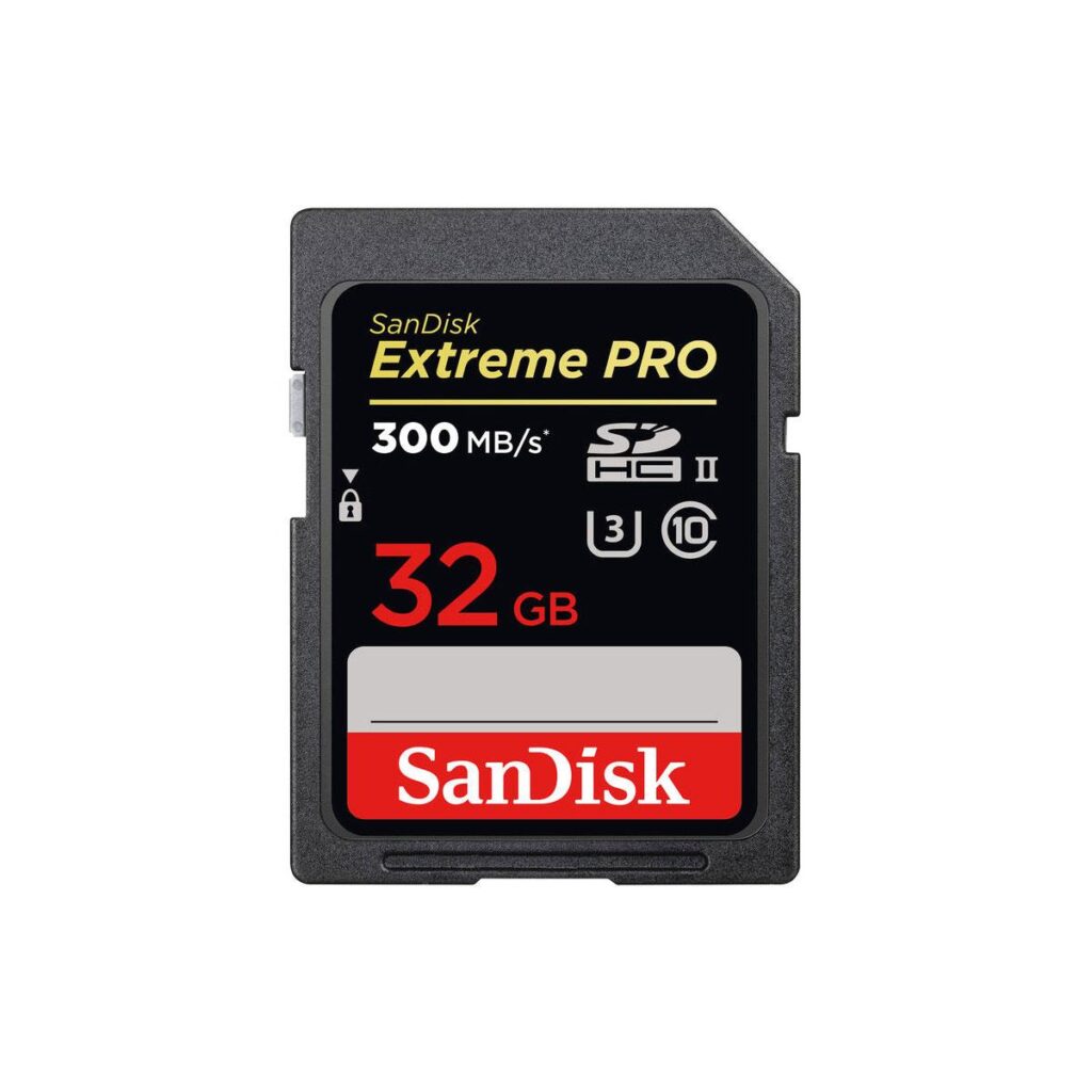 Sandisk 32GB Extreme Pro 300/260MB/s C10 UHS-II U3 SDHC / SDXC Muistikortti Sandisk 32GB Extreme Pro 300/260MB/s C10 UHS-II U3 SDHC / SDXC Muistikortti