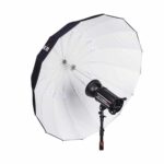 Lencarta 130cm Deep Parabolic Umbrella Valkoinen