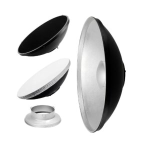 Lencarta Beauty Dish Hopeinen 70cm Lencarta Beauty Dish Hopeinen 70cm
