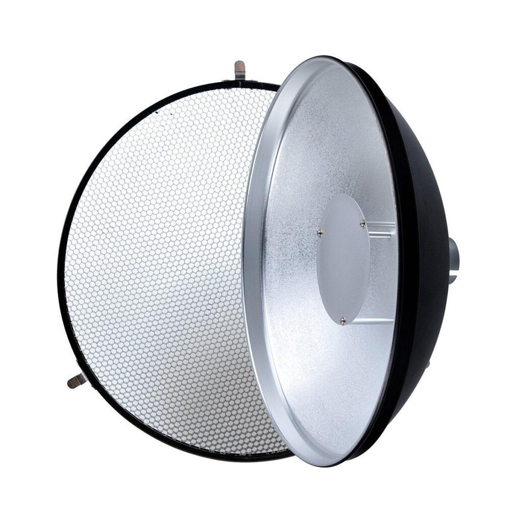 Lencarta Beauty Dish Hopeinen 70cm Lencarta Beauty Dish Hopeinen 70cm