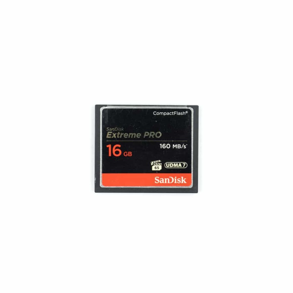 SanDisk CF Extreme Pro 16GB 160MB/s – Käytetty SanDisk CF Extreme Pro 16GB 160MB/s – Käytetty
