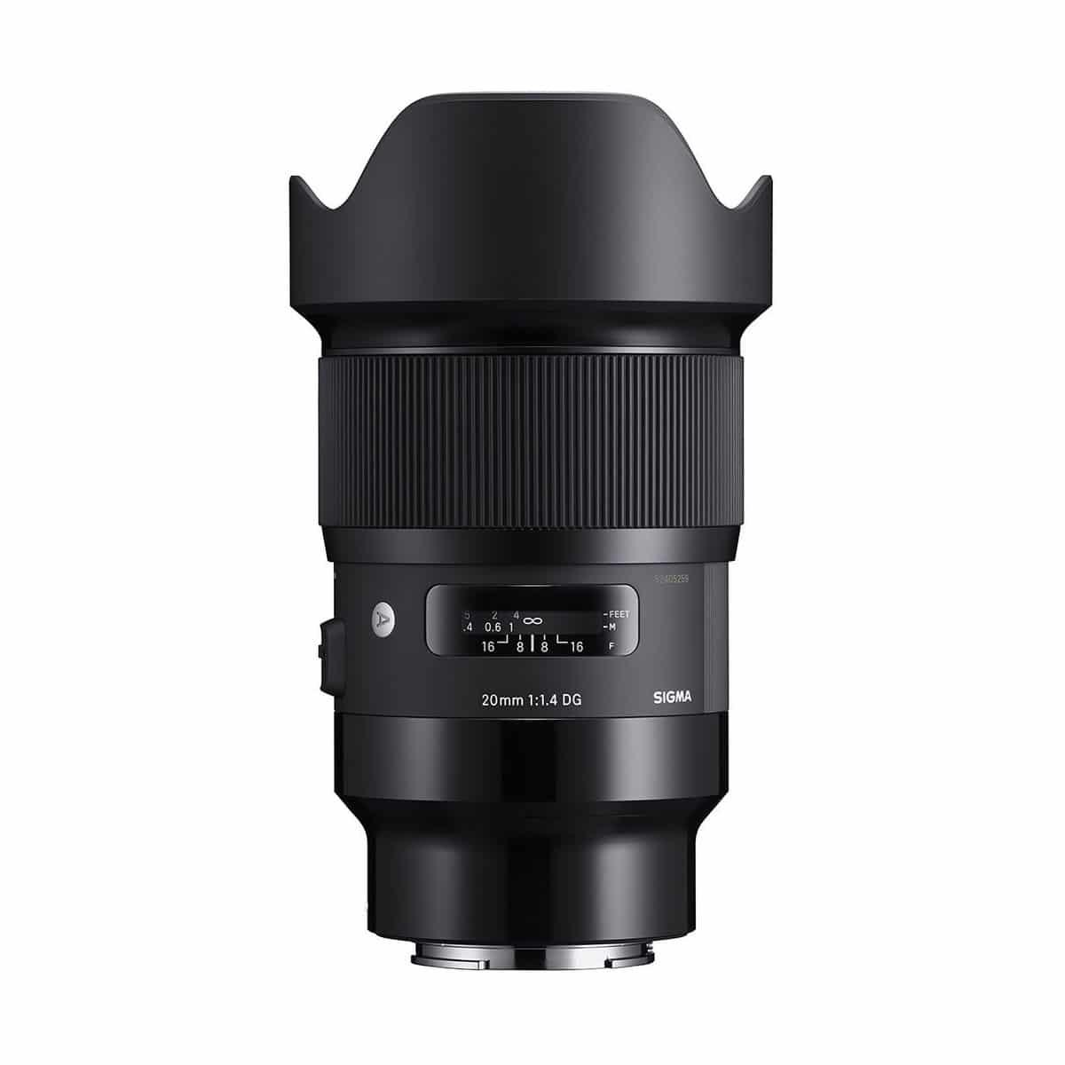 Sigma 20mm f/1.4 A DG HSM -objektiivi,  Sony E