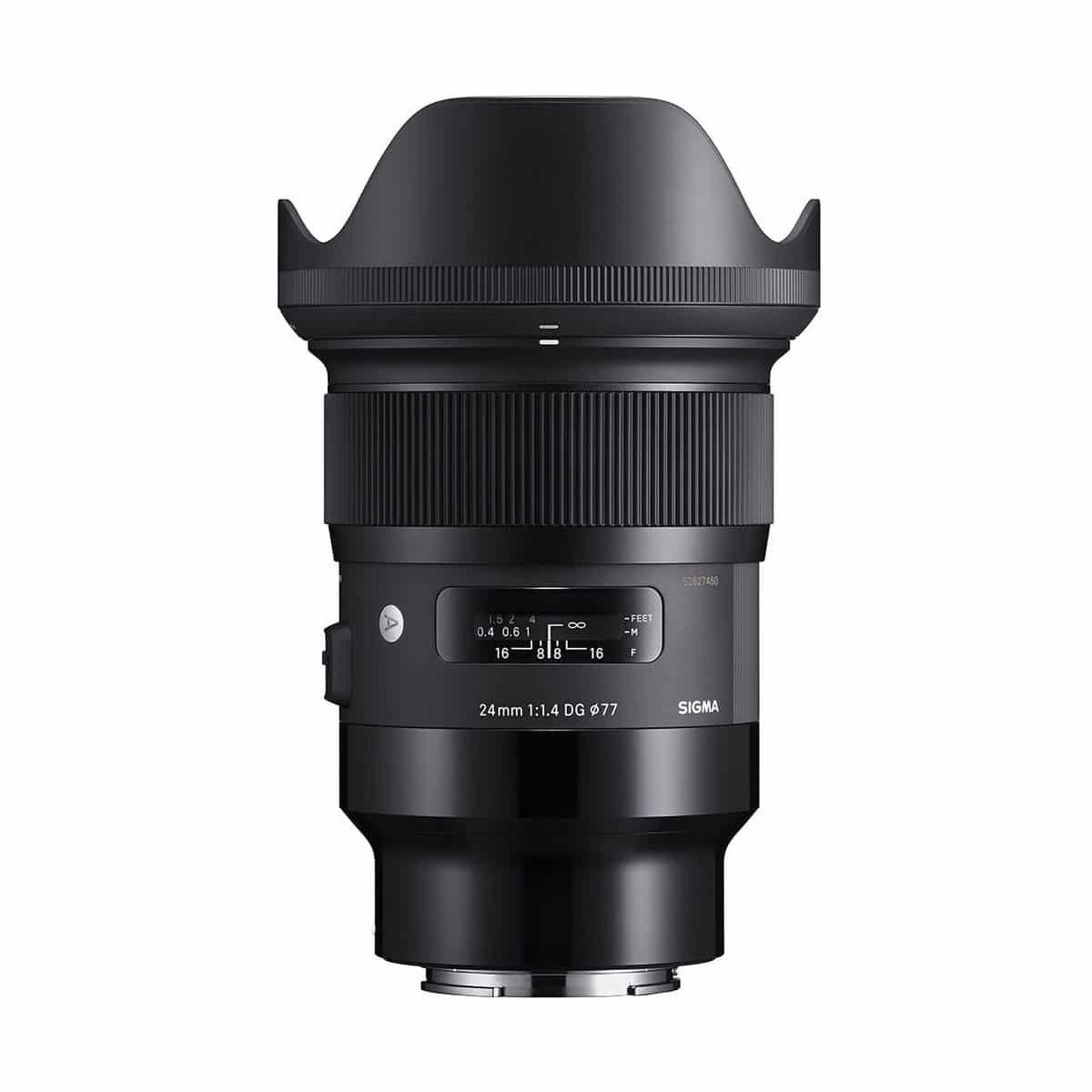 Sigma 24mm f/1.4 Art DG HSM -objektiivi,  Sony E