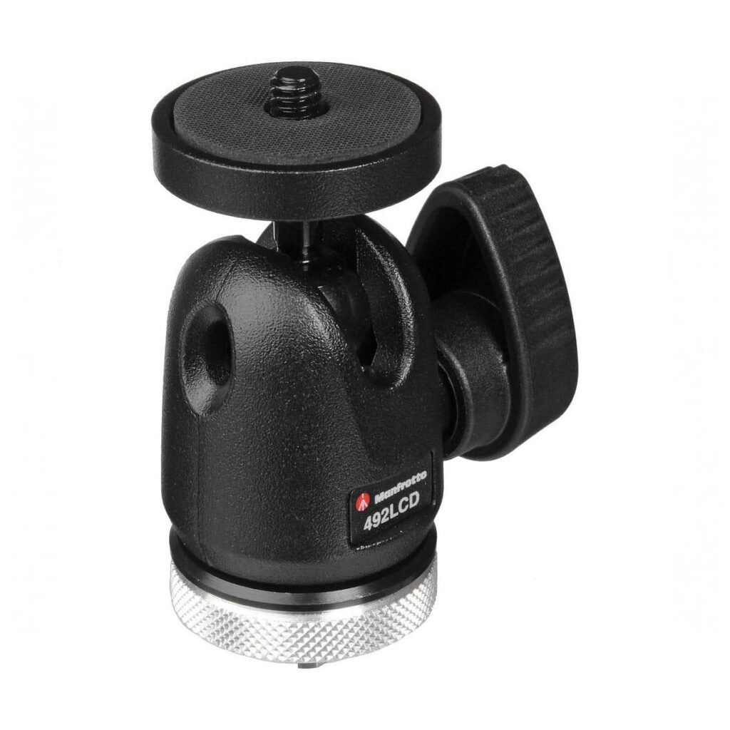 Manfrotto Kuulapää + Salamakenkä 492LCD Manfrotto Kuulapää + Salamakenkä 492LCD