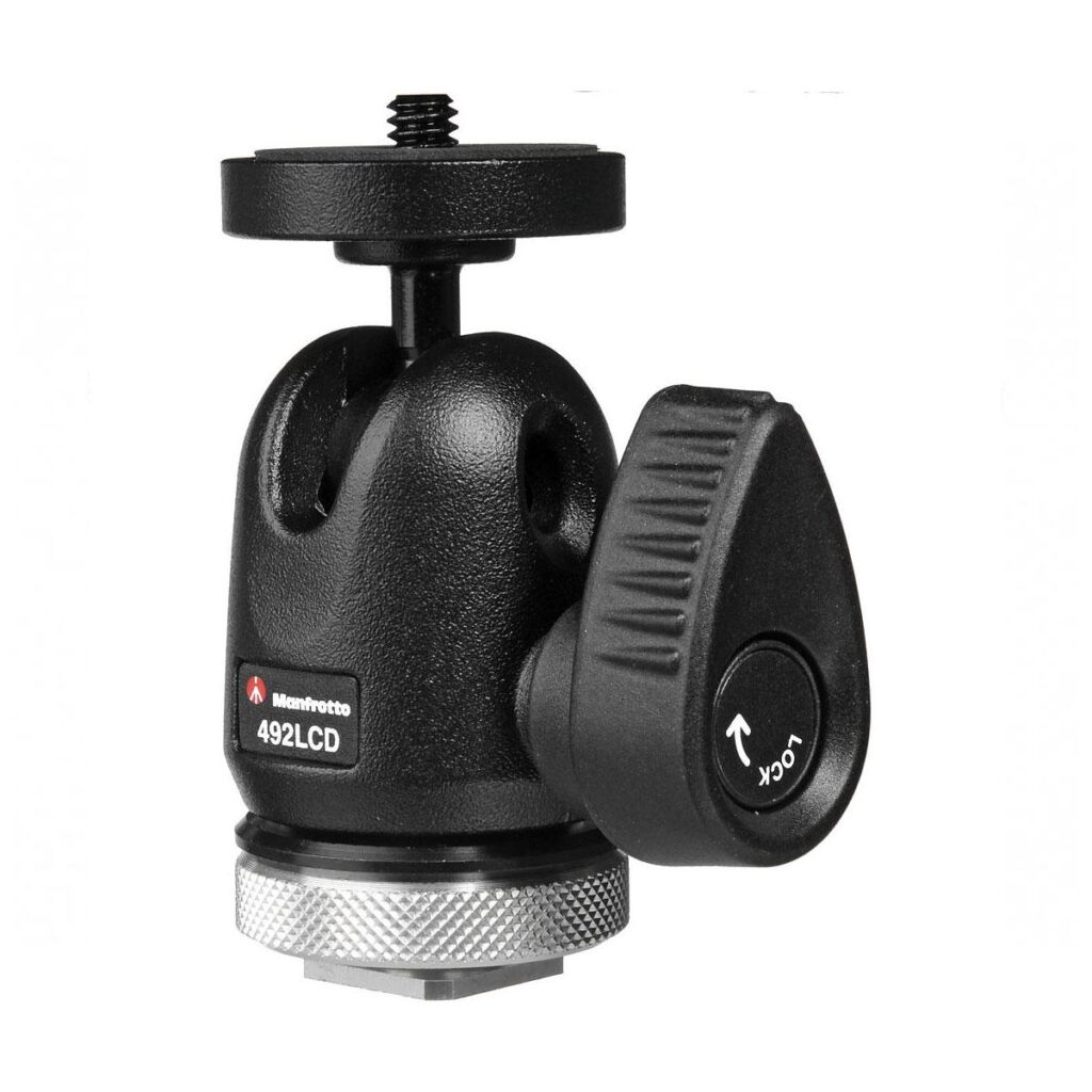 Manfrotto Kuulapää + Salamakenkä 492LCD Manfrotto Kuulapää + Salamakenkä 492LCD