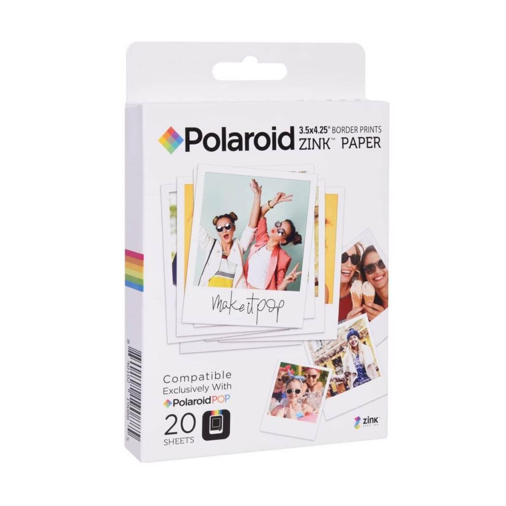 Polaroid Instant Zink Media 3,5×4,25 Pop – 40 kuvaa Polaroid Instant Zink Media 3,5×4,25 Pop – 40 kuvaa