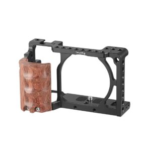 SmallRig Cage with Wooden Handgrip for Sony A6000 / A6300 / A6500 2082 SmallRig Cage with Wooden Handgrip for Sony A6000 / A6300 / A6500 2082