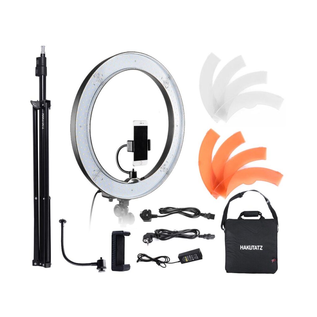 Hakutatz 19″ LED Ring Light + Jalkastandi Hakutatz 19″ LED Ring Light + Jalkastandi