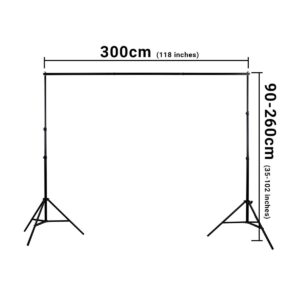 Hakutatz 2.6x3m Background Support Kit Hakutatz 2.6x3m Background Support Kit