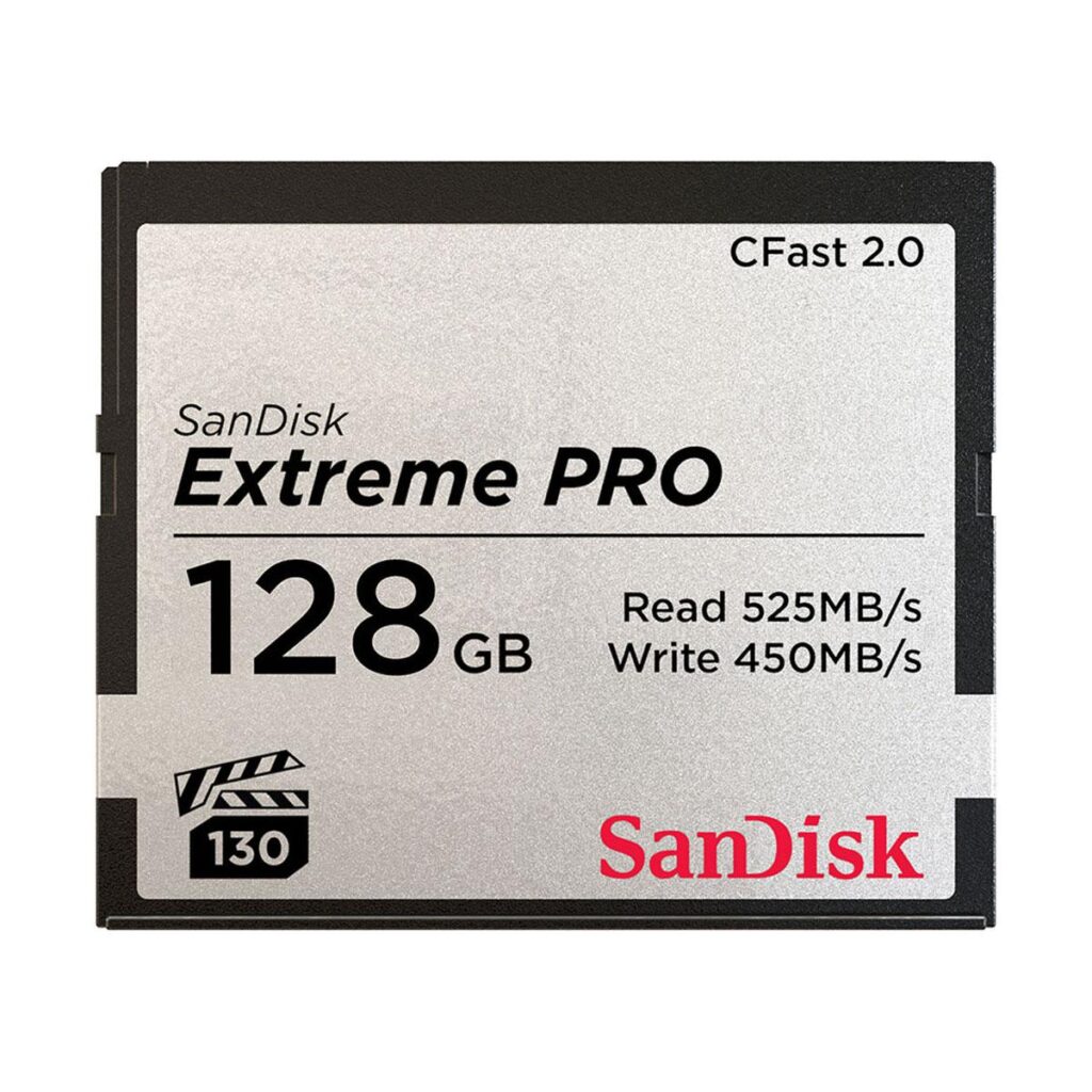 SanDisk CFast 2.0 Extreme Pro 525MB/s VPG130 Muistikortti 128GB SanDisk CFast 2.0 Extreme Pro 525MB/s VPG130 Muistikortti 128GB