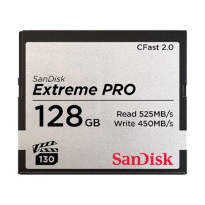 SanDisk CFast 2.0 Extreme Pro 525MB/s VPG130 Muistikortti 128GB SanDisk CFast 2.0 Extreme Pro 525MB/s VPG130 Muistikortti 128GB