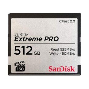 SanDisk CFast 2.0 Extreme Pro 525MB/s VPG130 Memory card 128GB SanDisk CFast 2.0 Extreme Pro 525MB/s VPG130 Memory card 128GB