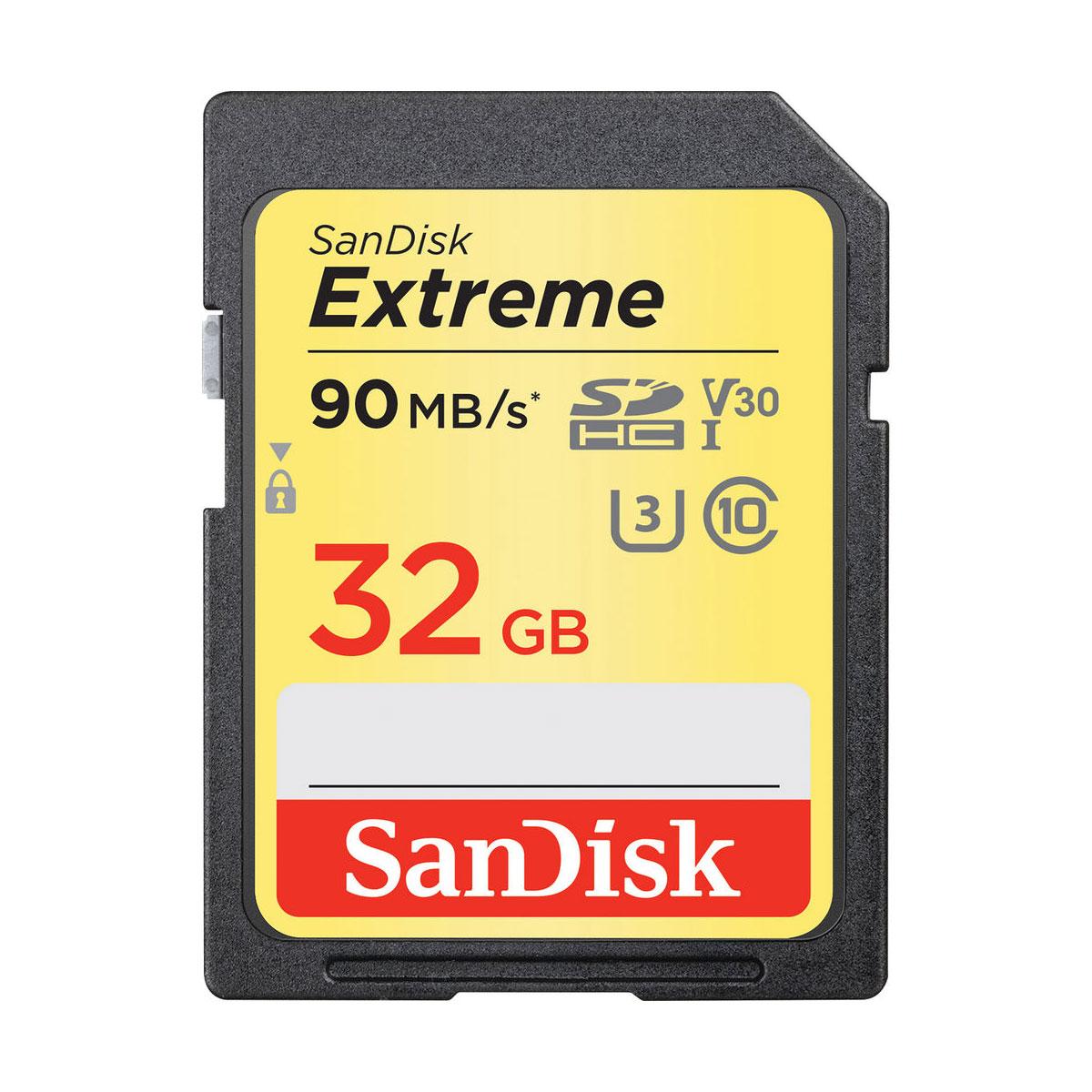 SanDisk Extreme 32GB 100MB/s UHS-I SDHC / SDXC Muistikortti
