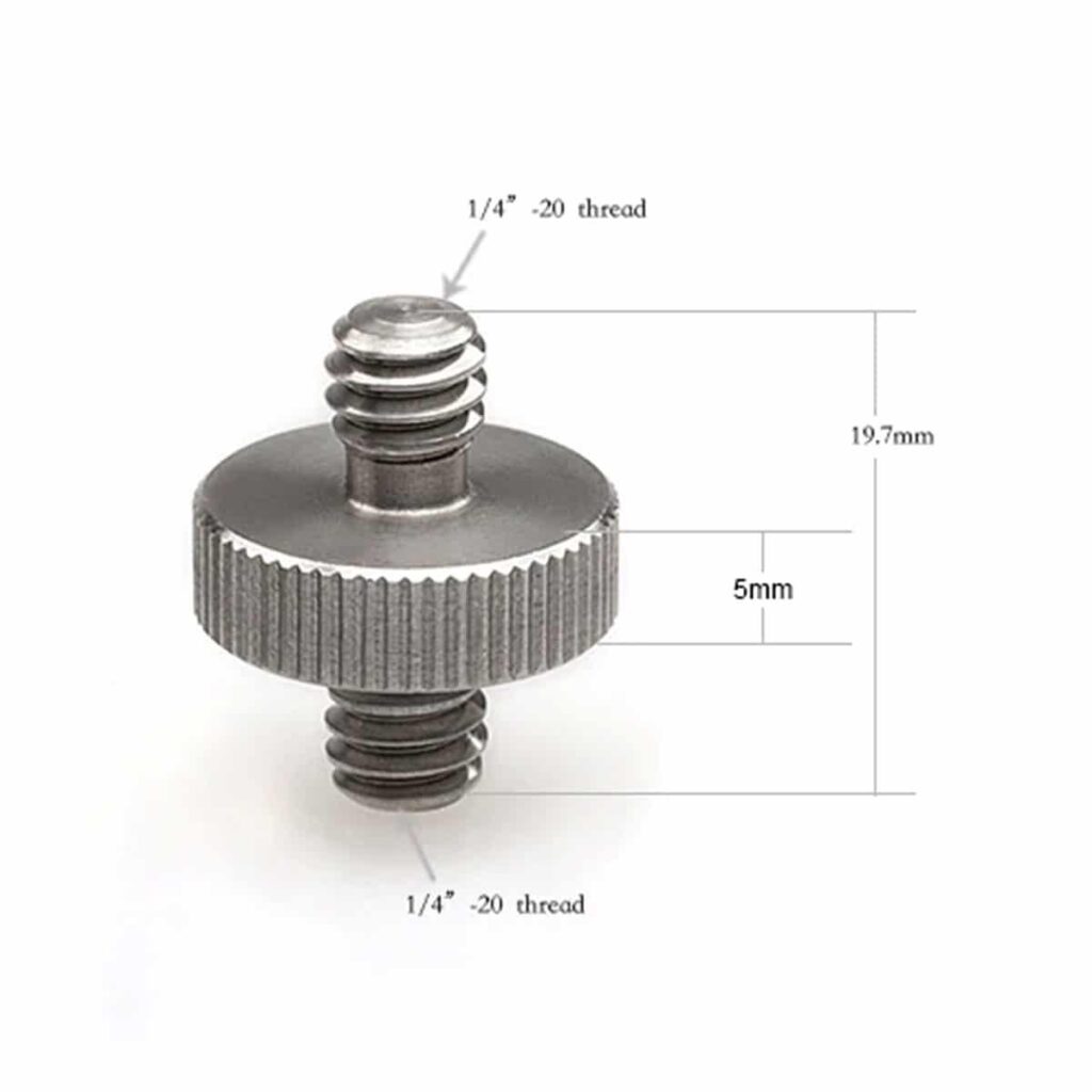 SmallRig 1/4″ to 1/4″ Double End Stud 1613 (10kpl) SmallRig 1/4″ to 1/4″ Double End Stud 1613 (10kpl)