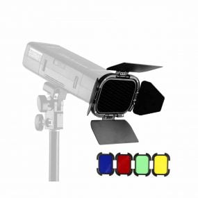 Godox Barndoor Kit with 4 Color Gels for AD200 – BD-07