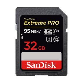 Sandisk Extreme PRO 95MB/s UHS-I V30 SDHC / SDXC Muistikortti – 32GB SDHC Sandisk Extreme PRO 95MB/s UHS-I V30 SDHC / SDXC Muistikortti – 32GB SDHC