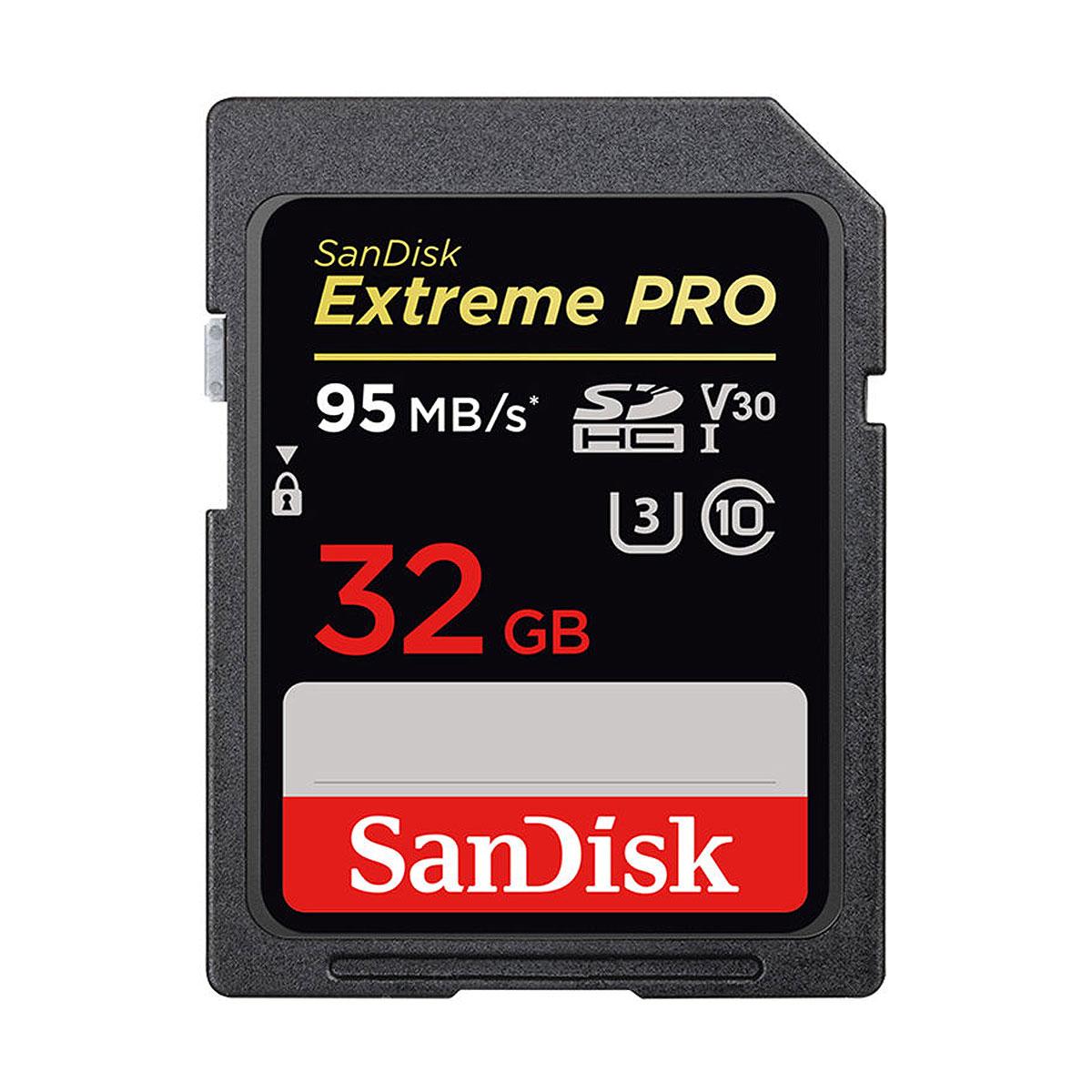 SanDisk Extreme PRO 95MB/s UHS-I V30 SDHC / SDXC Muistikortti