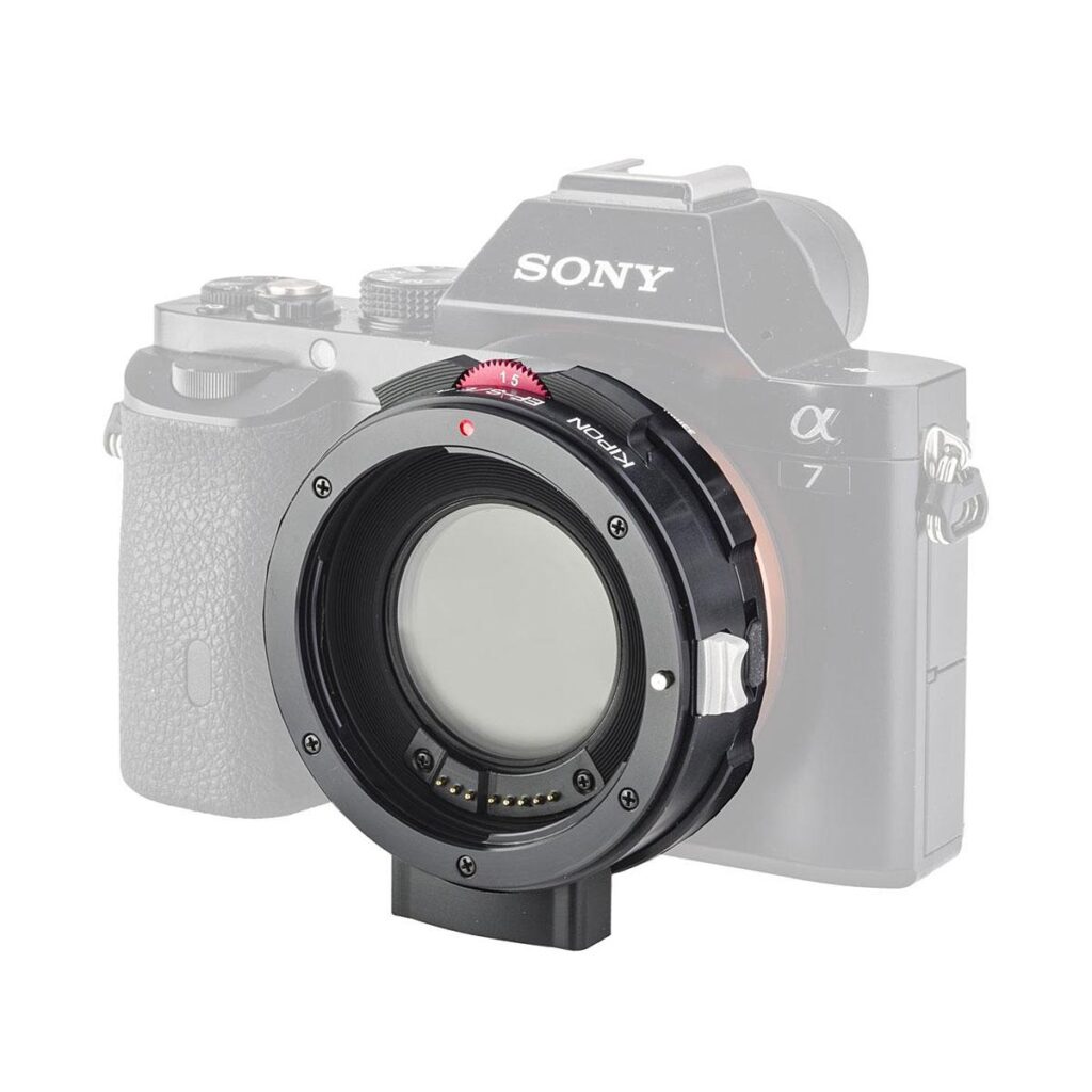 Kipon AF Adapteri ND suotimella Sony E – Canon EF Kipon AF Adapteri ND suotimella Sony E – Canon EF
