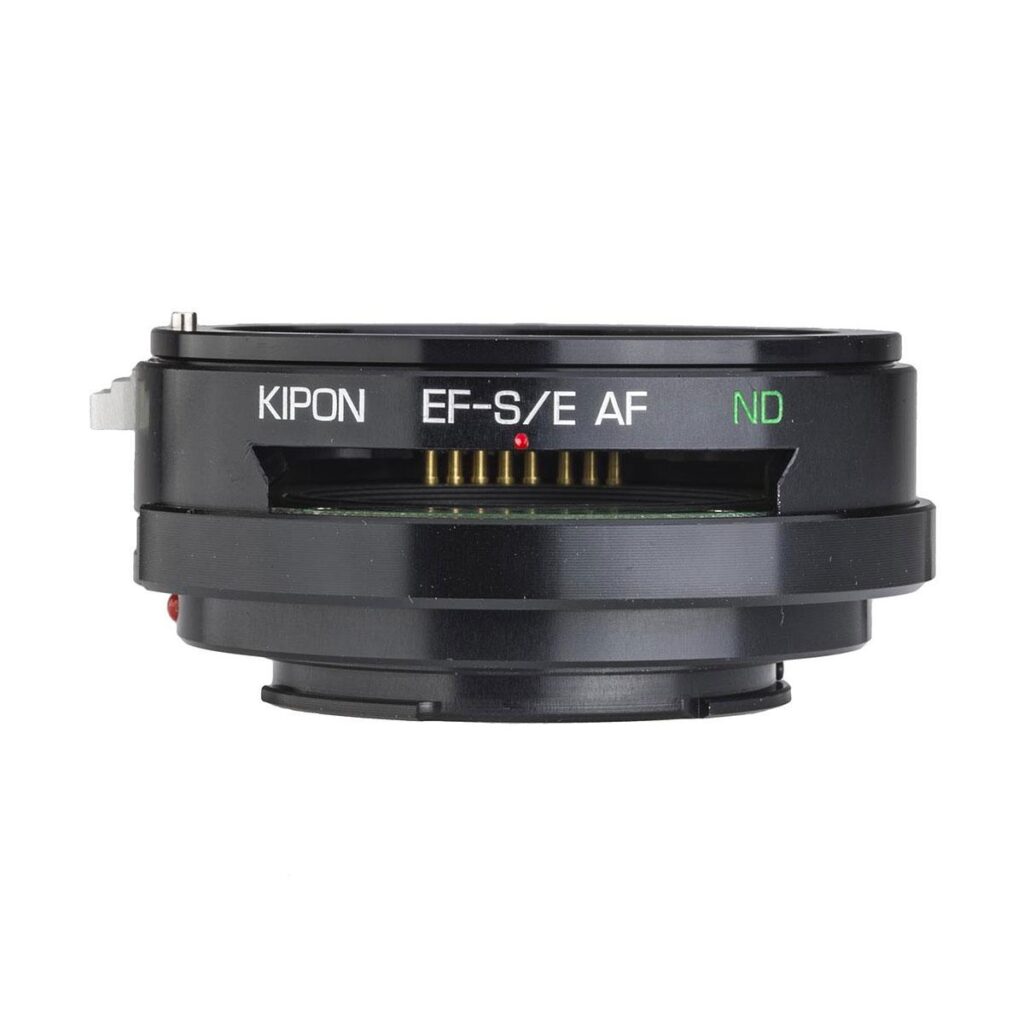 Kipon AF Adapteri ND suotimella Sony E – Canon EF Kipon AF Adapteri ND suotimella Sony E – Canon EF