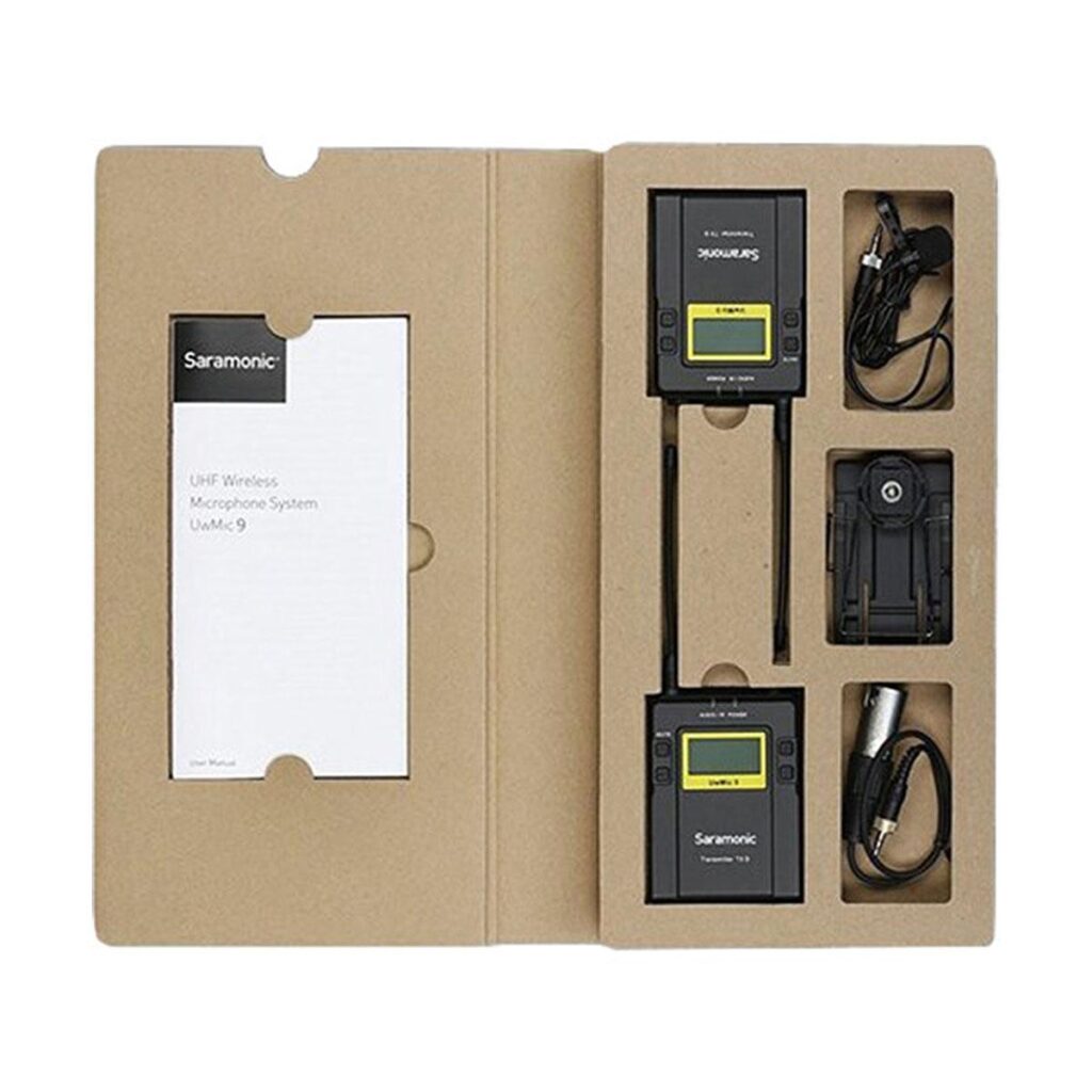 Saramonic UwMic9 RX9+TX9+TX9 UHF Wireless Lavalier Saramonic UwMic9 RX9+TX9+TX9 UHF Wireless Lavalier