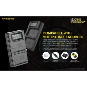 Nitecore UNC2 Pro Canon LP-E6 / LP-E6N tuplalaturi Nitecore UNC2 Pro Canon LP-E6 / LP-E6N tuplalaturi
