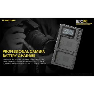 Nitecore UNC2 Pro Canon LP-E6 / LP-E6N tuplalaturi Nitecore UNC2 Pro Canon LP-E6 / LP-E6N tuplalaturi