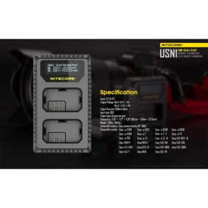 Nitecore USN1 NP-FW50 tuplalaturi Nitecore USN1 NP-FW50 tuplalaturi