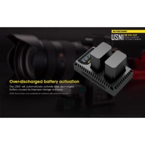 Nitecore USN1 NP-FW50 tuplalaturi Nitecore USN1 NP-FW50 tuplalaturi