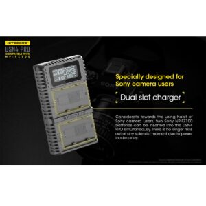 Nitecore USN4 PRO NP-FZ100 tuplalaturi Nitecore USN4 PRO NP-FZ100 tuplalaturi