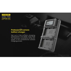 Nitecore USN4 PRO NP-FZ100 tuplalaturi Nitecore USN4 PRO NP-FZ100 tuplalaturi