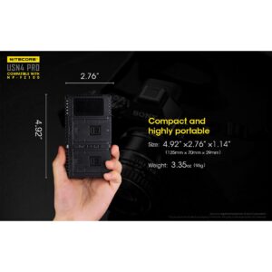 Nitecore USN4 PRO NP-FZ100 tuplalaturi Nitecore USN4 PRO NP-FZ100 tuplalaturi