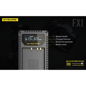 Nitecore FX1 Fujifilm NP-W126 / NP-W126S tuplalaturi