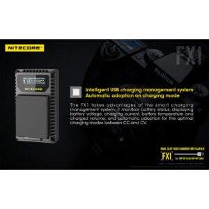 Nitecore FX1 Fujifilm NP-W126 / NP-W126S tuplalaturi