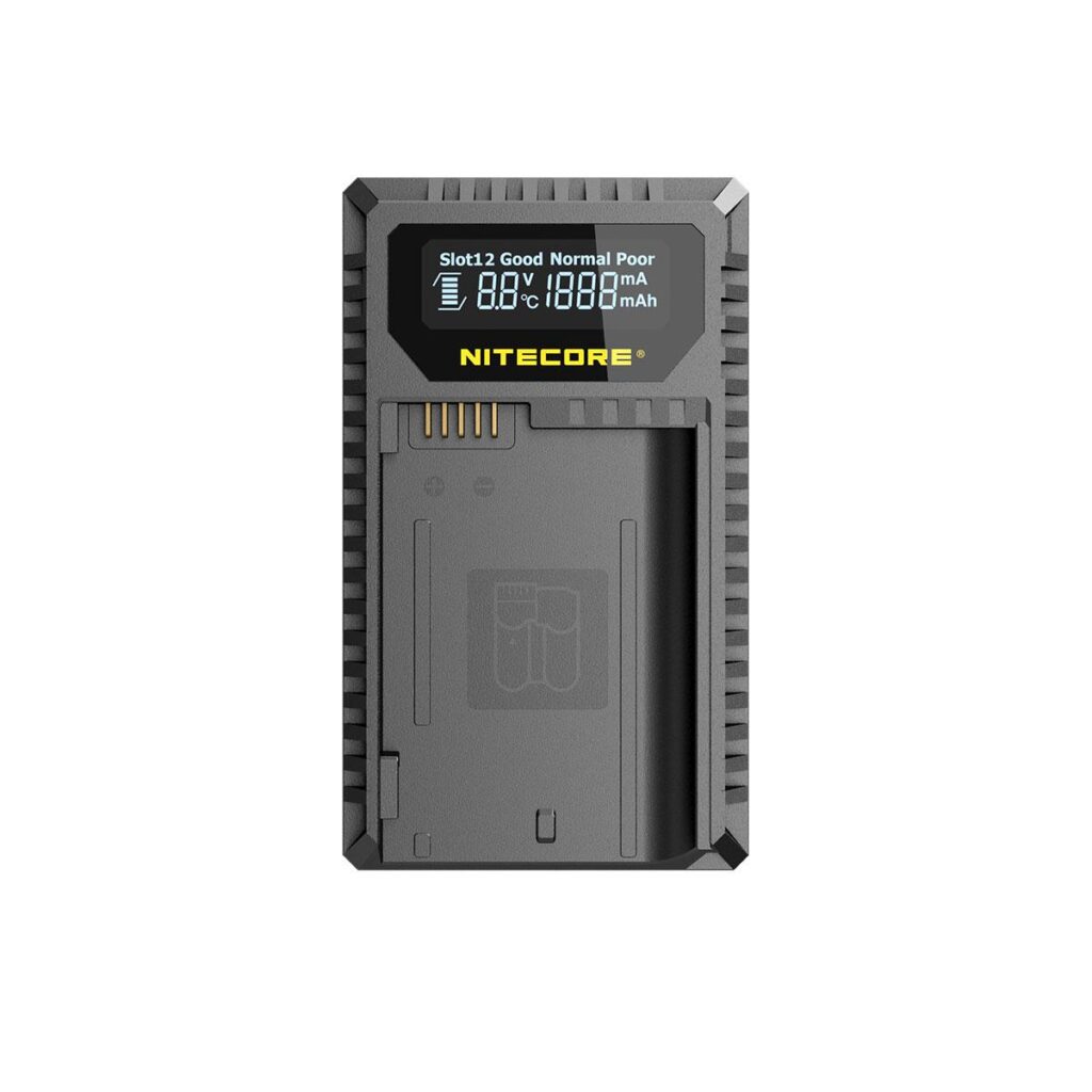 Nitecore UNK2 Nikon EN-EL15 tuplalaturi Nitecore UNK2 Nikon EN-EL15 tuplalaturi