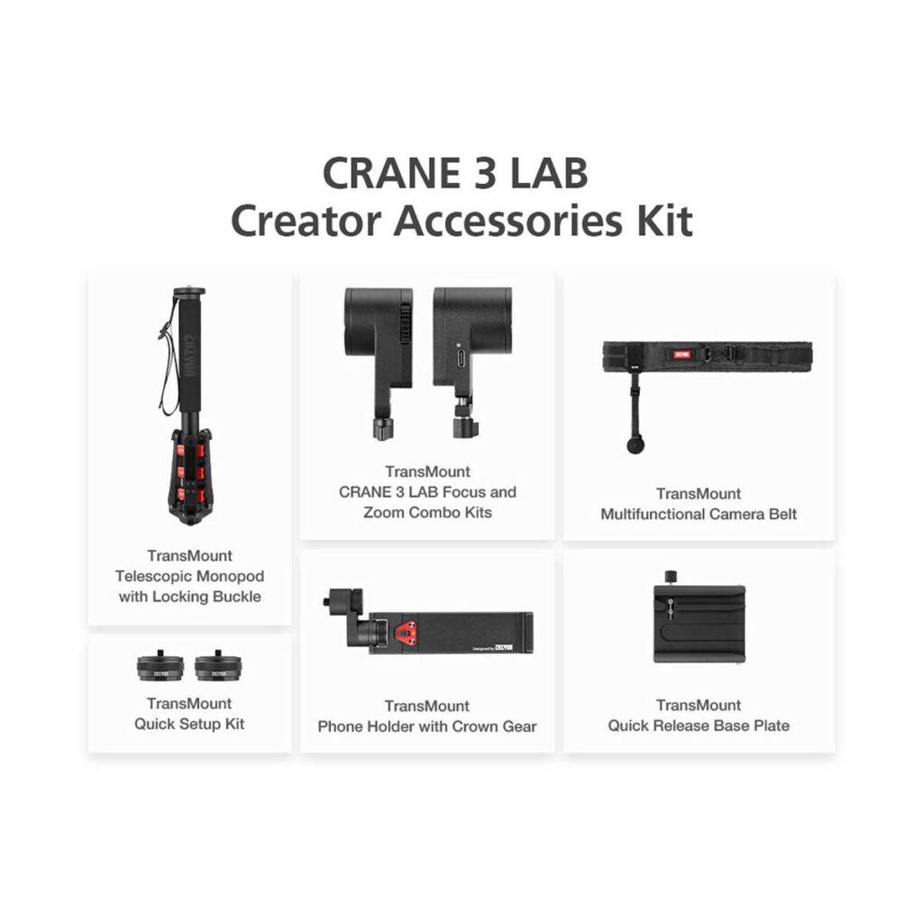 Zhiyun Crane 3 Lab Creator Accessory Kit Zhiyun Crane 3 Lab Creator Accessory Kit